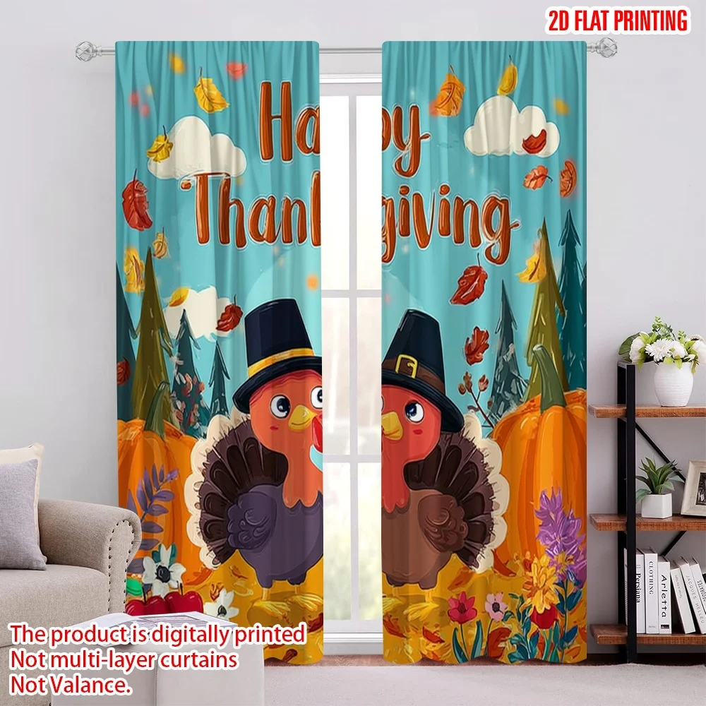 2pcs 2D flat printing St Patrick's Day Window Drapes Cartoon turkeys_ autumn leaves and pumpkins-Autumn Fabric Without
2pcs 2D flat printing St Patrick's Day Window Drapes Cartoon turkeys_ autumn leaves and pumpkins-Autumn Fabric Without