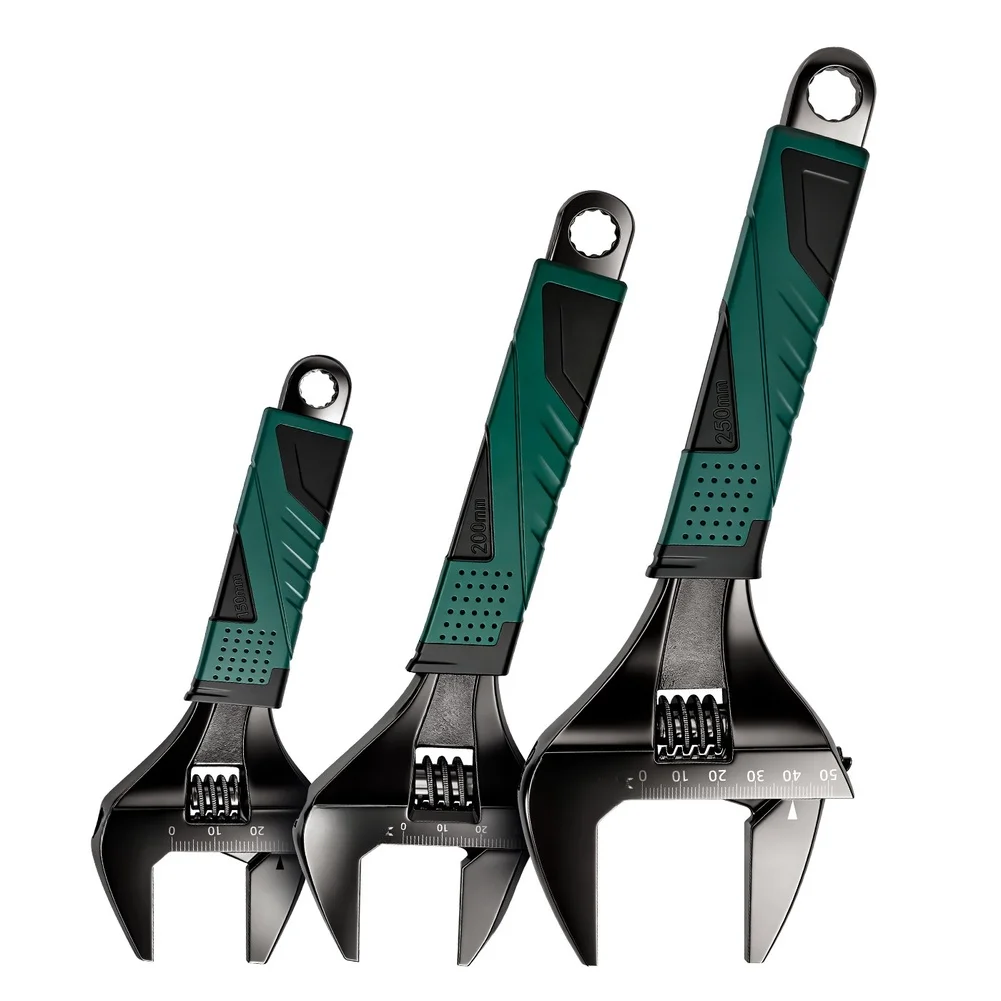 1pc 6/8/10 Inch Adjustable Wrench Oversized Open Bathroom Wrench Anti-Slip Rubber Grip For Car Repair Plumbing Industrial
1pc 6/8/10 Inch Adjustable Wrench Oversized Open Bathroom Wrench Anti-Slip Rubber Grip For Car Repair Plumbing Industrial