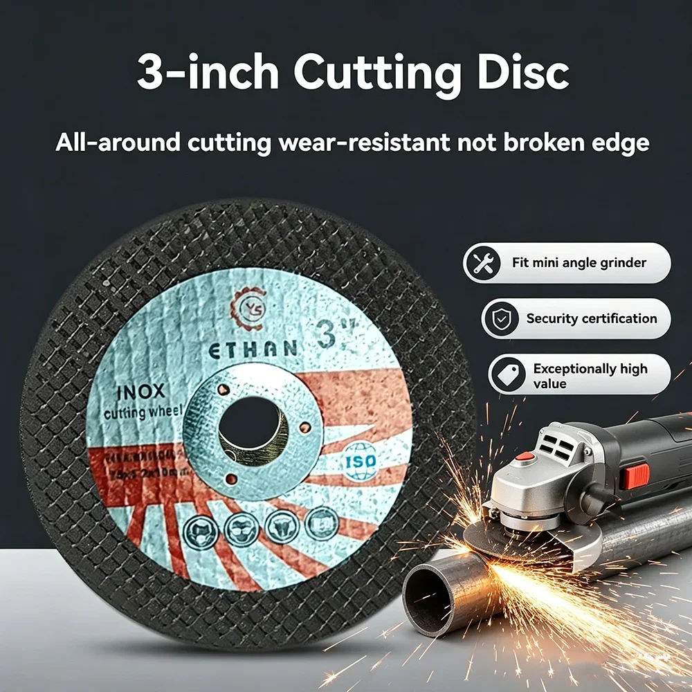 3inch 75mm Circular Resin Saw Blade Mini Cutting Disc Grinding Wheel For Angle Grinding Tool Metal Wood Stainless Steel Cutting
3inch 75mm Circular Resin Saw Blade Mini Cutting Disc Grinding Wheel For Angle Grinding Tool Metal Wood Stainless Steel Cutting
