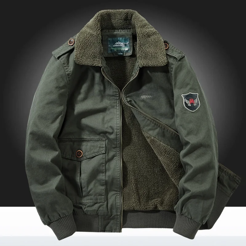 Thiened Cotton Jaet Men's Winter Warm Anti-Cold Casual Sle Pure Cotton Flight Cotton Coat for Middle-Aged And ly
Thiened Cotton Jaet Men's Winter Warm Anti-Cold Casual Sle Pure Cotton Flight Cotton Coat for Middle-Aged And ly