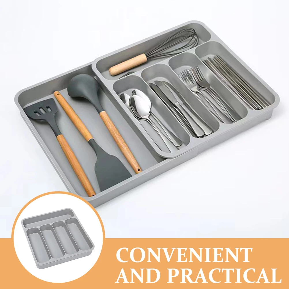 Cutlery Storage Box Organizer Drawer Tray for Spoons Forks Grey Kitchen Silverware Organizer Household Storage
Cutlery Storage Box Organizer Drawer Tray for Spoons Forks Grey Kitchen Silverware Organizer Household Storage