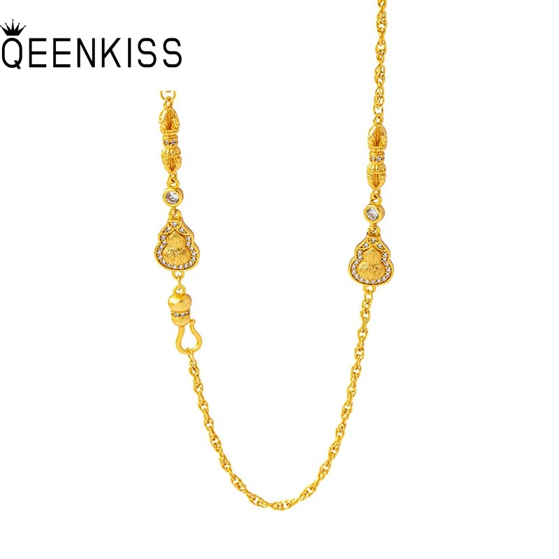 QEENKISS 24KT Gold Vintage Calabash Necklace+Ring For Women Wedding Party Birthday Christmas Bride Mother Girl Lady Gifts JS596
QEENKISS 24KT Gold Vintage Calabash Necklace+Ring For Women Wedding Party Birthday Christmas Bride Mother Girl Lady Gifts JS596