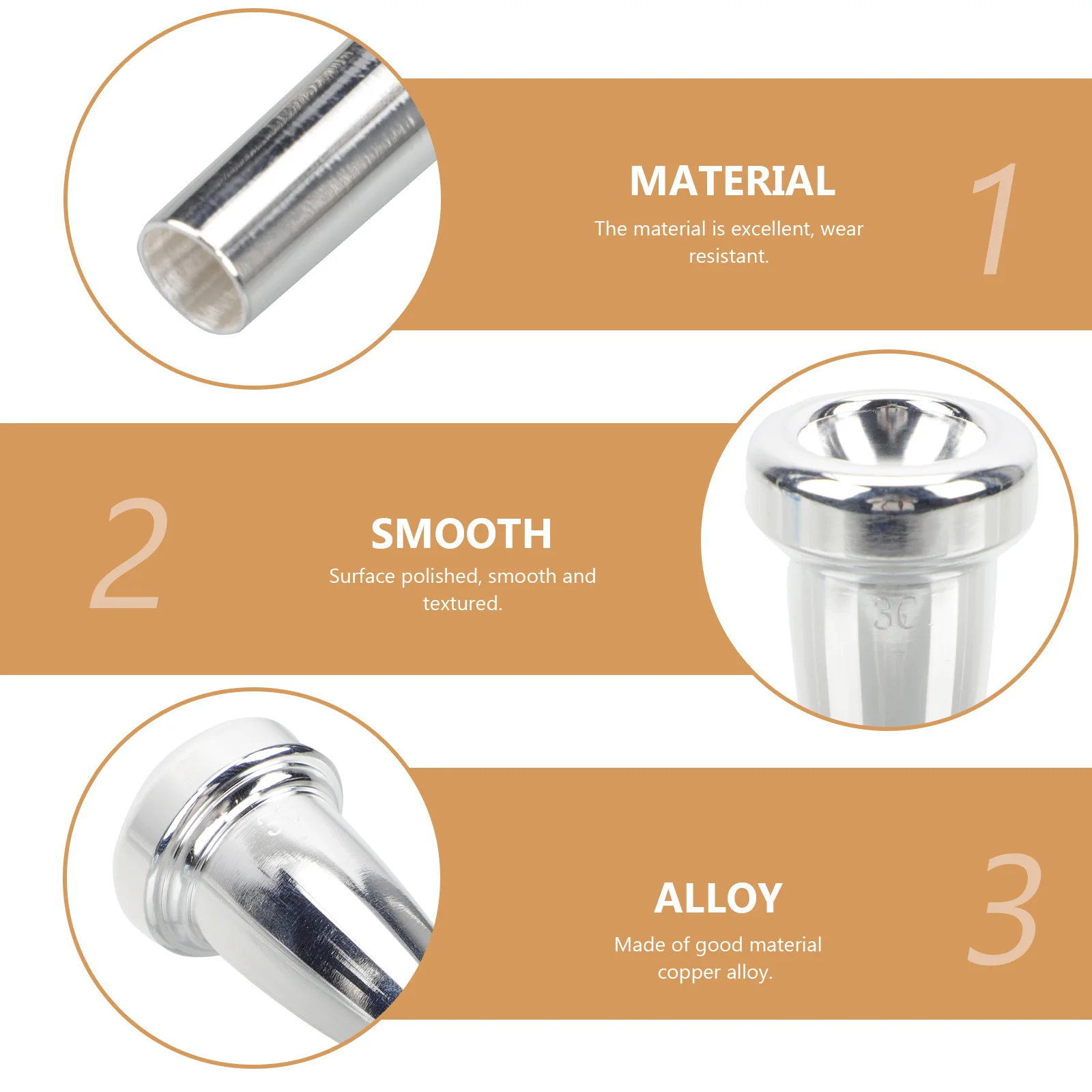 Nozzle Pipe Accessories Mouthpiece for Trumpet Instrument Accessory Professional
Nozzle Pipe Accessories Mouthpiece for Trumpet Instrument Accessory Professional