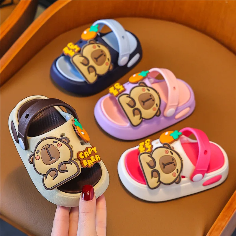 Summer Children Soft-soled Non-slip Bathroom Slippers Boy Girl Cartoon Print Slip-on Sandals Breathable Kids Beach Wading Shoes
Summer Children Soft-soled Non-slip Bathroom Slippers Boy Girl Cartoon Print Slip-on Sandals Breathable Kids Beach Wading Shoes