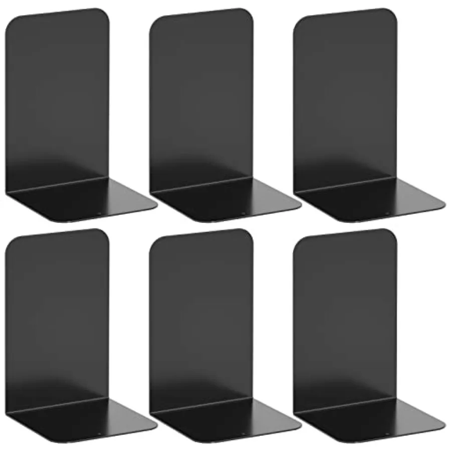 Bookends 3 Pairs, Black Metal Book Ends, Heavy Bookends for Shelves, Book Stopper for Heavy Books, Book Organizer for Home Offi
Bookends 3 Pairs, Black Metal Book Ends, Heavy Bookends for Shelves, Book Stopper for Heavy Books, Book Organizer for Home Offi