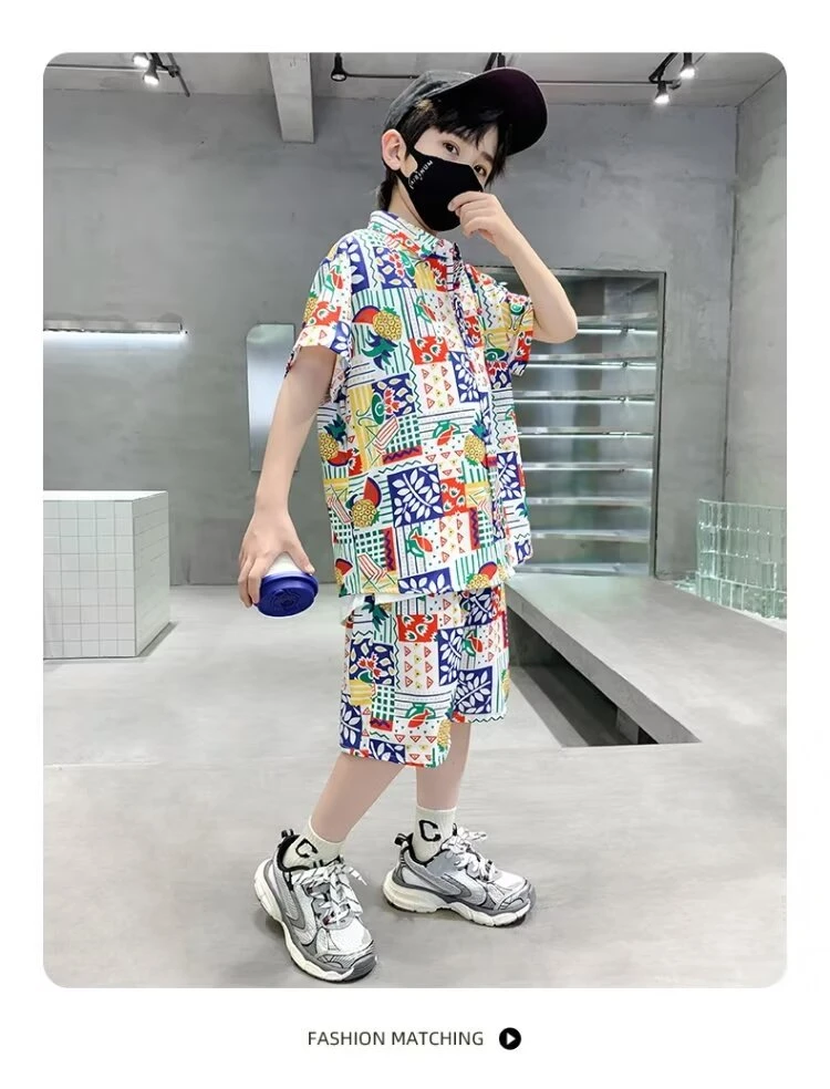 2Pcs Sets Baby Boys Outfit Set Children's Fruit Print Clothing Sets Shirt + Shorts Clothes Kids Outfit Suit Clothes
2Pcs Sets Baby Boys Outfit Set Children's Fruit Print Clothing Sets Shirt + Shorts Clothes Kids Outfit Suit Clothes 