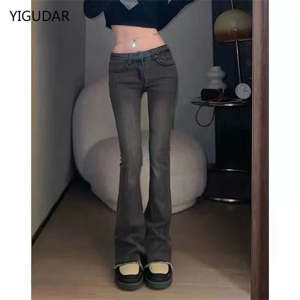 Low Wasit Women Jeans Flare Pants Autumn Elastic jeans for women Denim Pocket Button Casual Boot Pant 2022 Spring Fashing Jeans
Low Wasit Women Jeans Flare Pants Autumn Elastic jeans for women Denim Pocket Button Casual Boot Pant 2022 Spring Fashing Jeans