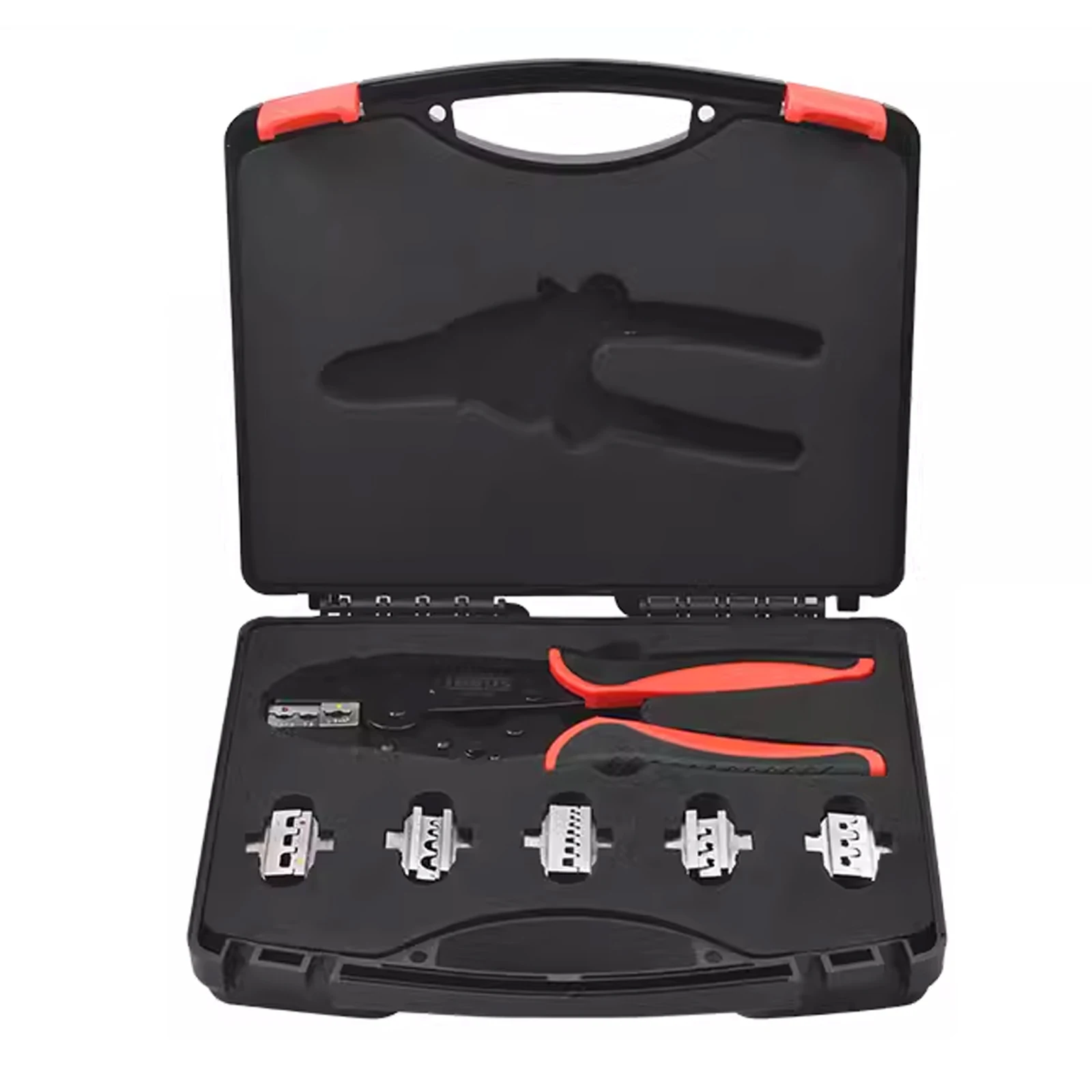 Quick-Change Jaws Crimping Pliers, Bare Terminal European Style Plug Spring Photovoltaic Electrician Crimping Tool 
Quick-Change Jaws Crimping Pliers, Bare Terminal European Style Plug Spring Photovoltaic Electrician Crimping Tool