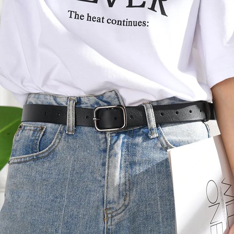 New Cowhide Women's Belt Simple and Fashionable Needle Buckle Belt Korean Luxury Wide Belt
New Cowhide Women's Belt Simple and Fashionable Needle Buckle Belt Korean Luxury Wide Belt