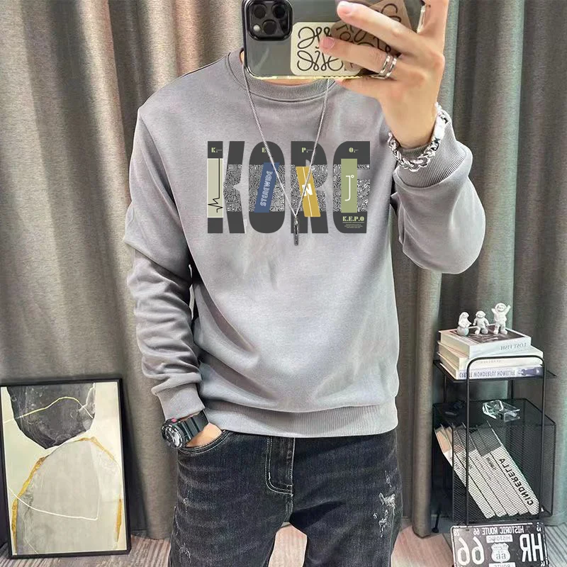 Printing Sweatshirts for Men Cotton Crewneck Man Pullover Round Neck Gray Harajuku Fashion No Brand Simple Winter Y2k Vintage S
Printing Sweatshirts for Men Cotton Crewneck Man Pullover Round Neck Gray Harajuku Fashion No Brand Simple Winter Y2k Vintage S