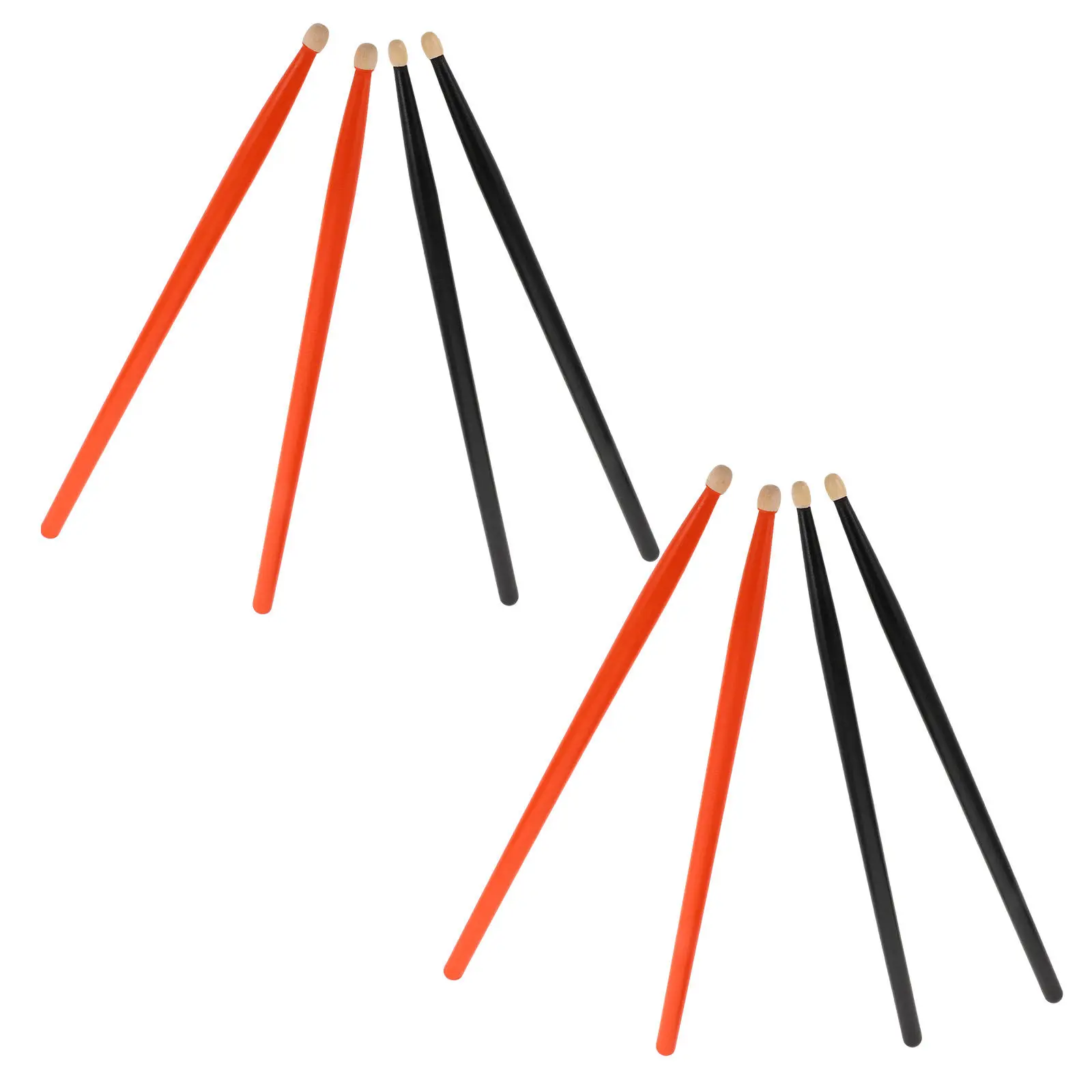 4Pairs Maple Birch Drumsticks Orange Black 5A Wood Drum Sticks Percussion Tool Drumsticks Set for Drummer Performance Practice
4Pairs Maple Birch Drumsticks Orange Black 5A Wood Drum Sticks Percussion Tool Drumsticks Set for Drummer Performance Practice