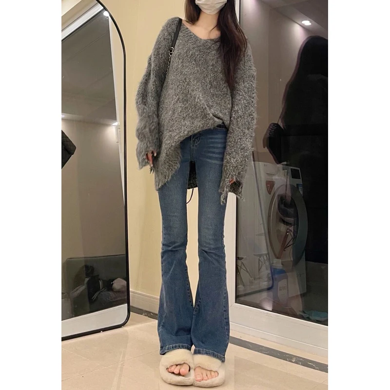 High Waist Fce Lined Vintage Micro Flared Jeans Women plus Size Slimming Long Leggings k Wa Denim Pants
High Waist Fce Lined Vintage Micro Flared Jeans Women plus Size Slimming Long Leggings k Wa Denim Pants
