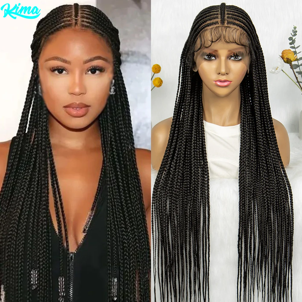 KIMA Fulani Cornrow Box Braided Wig Synthetic Full Lace Wigs for Black Women
KIMA Fulani Cornrow Box Braided Wig Synthetic Full Lace Wigs for Black Women