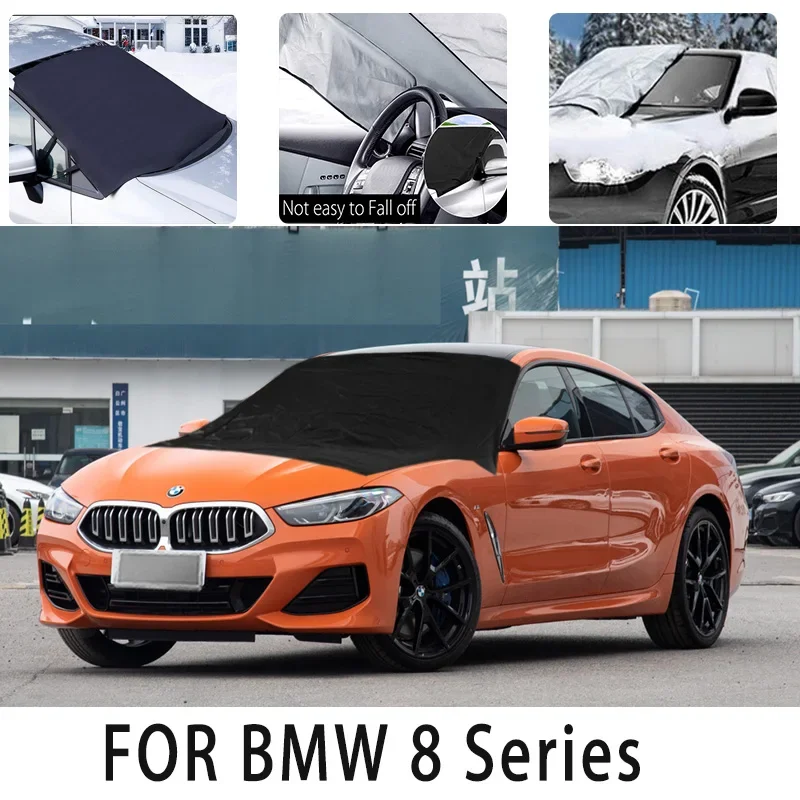 Carsnow cover front cover for BMW 8 Series snowprotection heat insulation shade Sunscreen wind Frost prevention car accessories
Carsnow cover front cover for BMW 8 Series snowprotection heat insulation shade Sunscreen wind Frost prevention car accessories