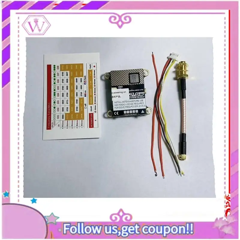 5.8G 40CH 2.5W 2500MW Image Transmission For RC Fixed Wing FPV Long Rang Racing Drone Durable Easy Install Easy To Use
5.8G 40CH 2.5W 2500MW Image Transmission For RC Fixed Wing FPV Long Rang Racing Drone Durable Easy Install Easy To Use