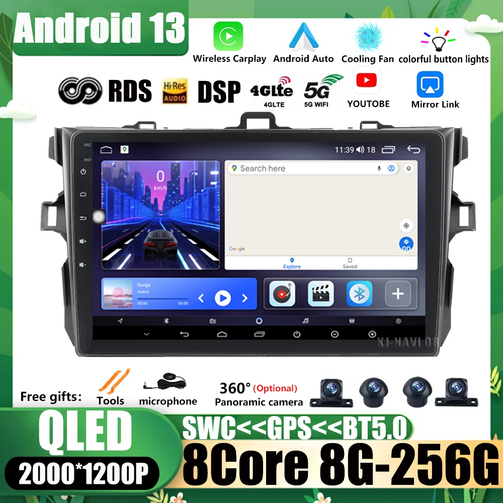 Автомобильный стерео-радиоприемник DSP на Android 13 для Toyota Corolla E140/150 2007 2008 2009 2010 2011 2012 2013 мультимедийный плеер с динамиками и Wi-Fi
Автомобильный стерео-радиоприемник DSP на Android 13 для Toyota Corolla E140/150 2007 2008 2009 2010 2011 2012 2013 мультимедийный плеер с динамиками и Wi-Fi
