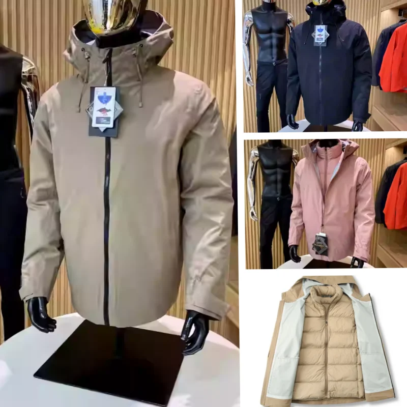 Men's Three-in-One Hard down Jacket Fashionable Urban Style Waterproof Quilted Coat Youth Business Windproof Warmth
Men's Three-in-One Hard down Jacket Fashionable Urban Style Waterproof Quilted Coat Youth Business Windproof Warmth