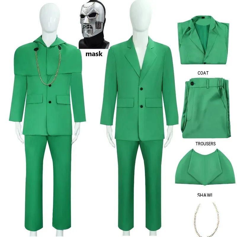 ♥ New 2026 Movie Doctor Doom Cosplay Costume Evil Ecientist Clothing Subdue Adult Green Coat Pants Suit Halloween P ★Bear House
♥ New 2026 Movie Doctor Doom Cosplay Costume Evil Ecientist Clothing Subdue Adult Green Coat Pants Suit Halloween P ★Bear House