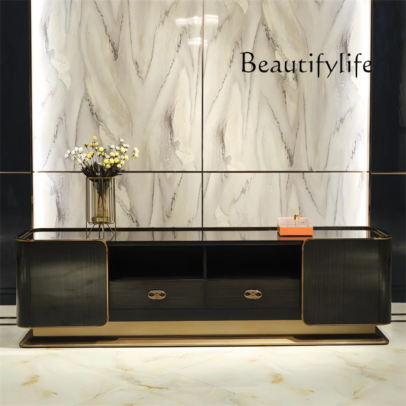 Italian TV cabinet light luxury high-end post-modern simple luxury floor cabinet solid wood furniture
Italian TV cabinet light luxury high-end post-modern simple luxury floor cabinet solid wood furniture