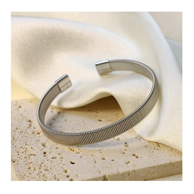 Hot-selling Fashion Versatile Stainless Steel Open Elastic Bracelet Woven Wire Bracelet Jewelry Spot
Hot-selling Fashion Versatile Stainless Steel Open Elastic Bracelet Woven Wire Bracelet Jewelry Spot