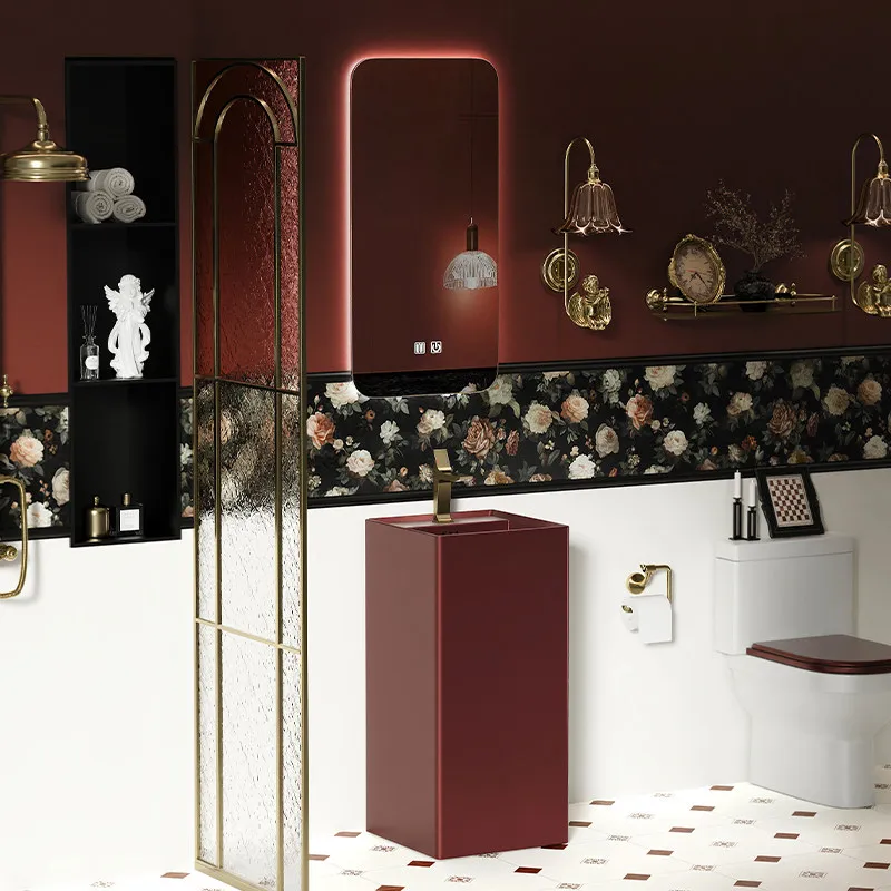 HYS French wash basin Retro column wash basin Household hotel Villa bathroom Floor-to-ceiling washbasin
HYS French wash basin Retro column wash basin Household hotel Villa bathroom Floor-to-ceiling washbasin