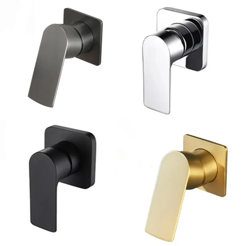 Brass Mixer Tap Bathroom Water Faucets Shower Diverter Valve Black Chrome Concealed Bifunctional Hot Cold Valve Contral Valve
Brass Mixer Tap Bathroom Water Faucets Shower Diverter Valve Black Chrome Concealed Bifunctional Hot Cold Valve Contral Valve