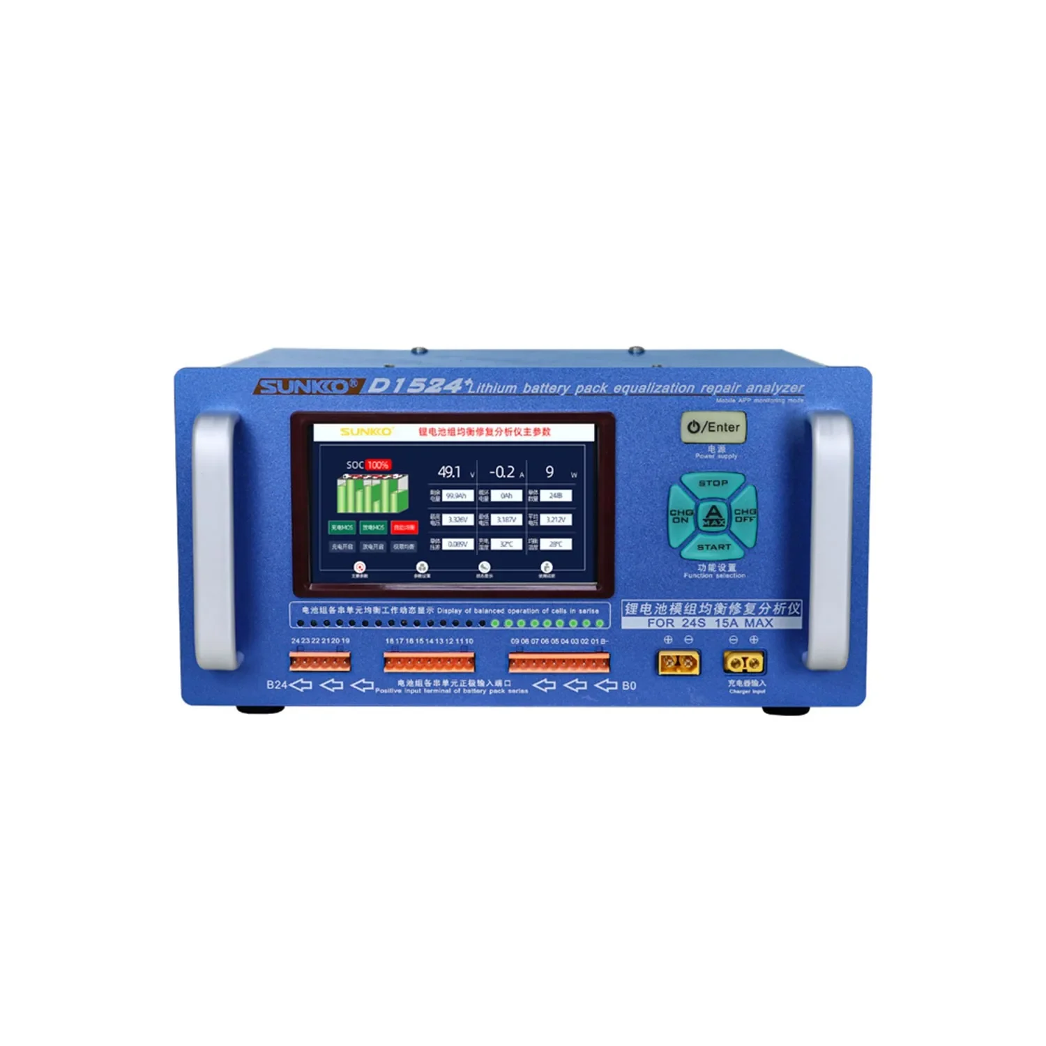 SUNKKO D1524+ 15A High Current Lithium Battery Pack Equalizer and Analyzer 2S-24S Voltage Controller Batteries Balancer
SUNKKO D1524+ 15A High Current Lithium Battery Pack Equalizer and Analyzer 2S-24S Voltage Controller Batteries Balancer