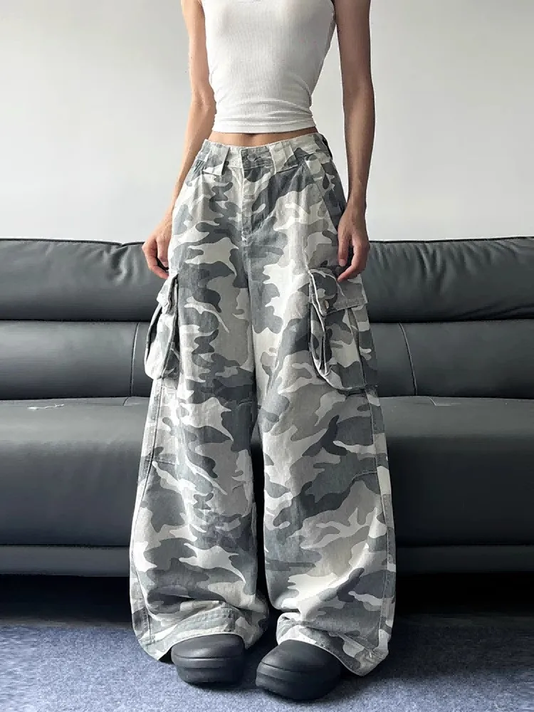 American High Street Camouflage Work Pants Loose Casual Wide Leg Long Trousers for Men And Women Retro Street Style
American High Street Camouflage Work Pants Loose Casual Wide Leg Long Trousers for Men And Women Retro Street Style