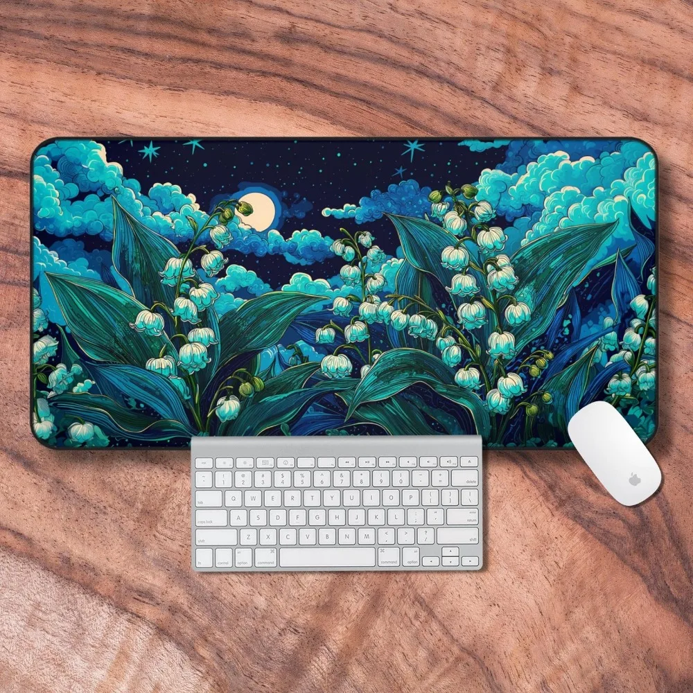 Lofi Desk Mat, Lily of the Valley Gaming Mouse Pad, Floral Deskmat,love and deepspace decoração setup gamer tappetino mouse
Lofi Desk Mat, Lily of the Valley Gaming Mouse Pad, Floral Deskmat,love and deepspace decoração setup gamer tappetino mouse