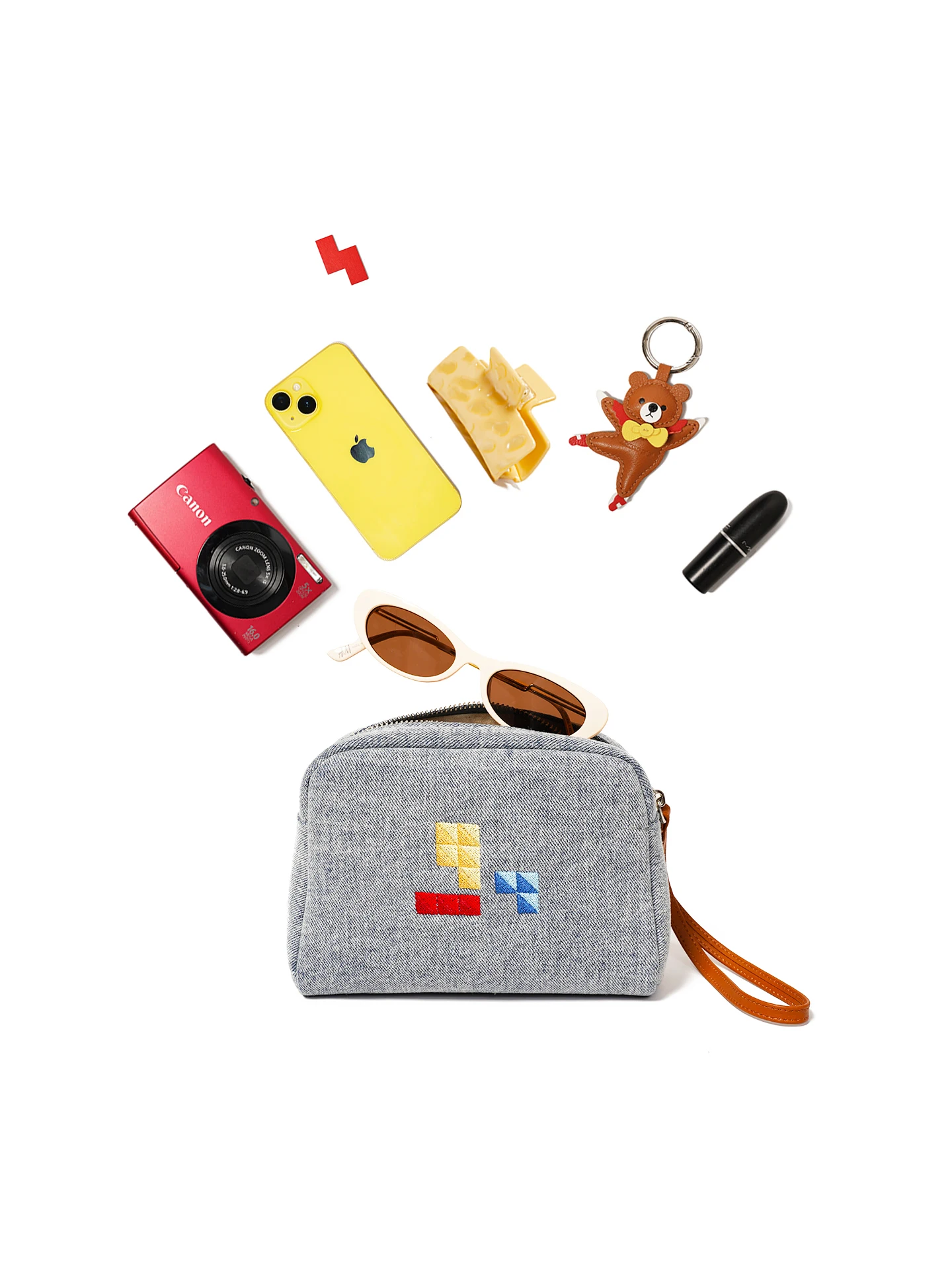 Momogigi Large Capacity Embroidered Denim Cosmetic Bag Storage Pouch Mobile Phone Bag Fun Amusement Park Design Handbag
Momogigi Large Capacity Embroidered Denim Cosmetic Bag Storage Pouch Mobile Phone Bag Fun Amusement Park Design Handbag