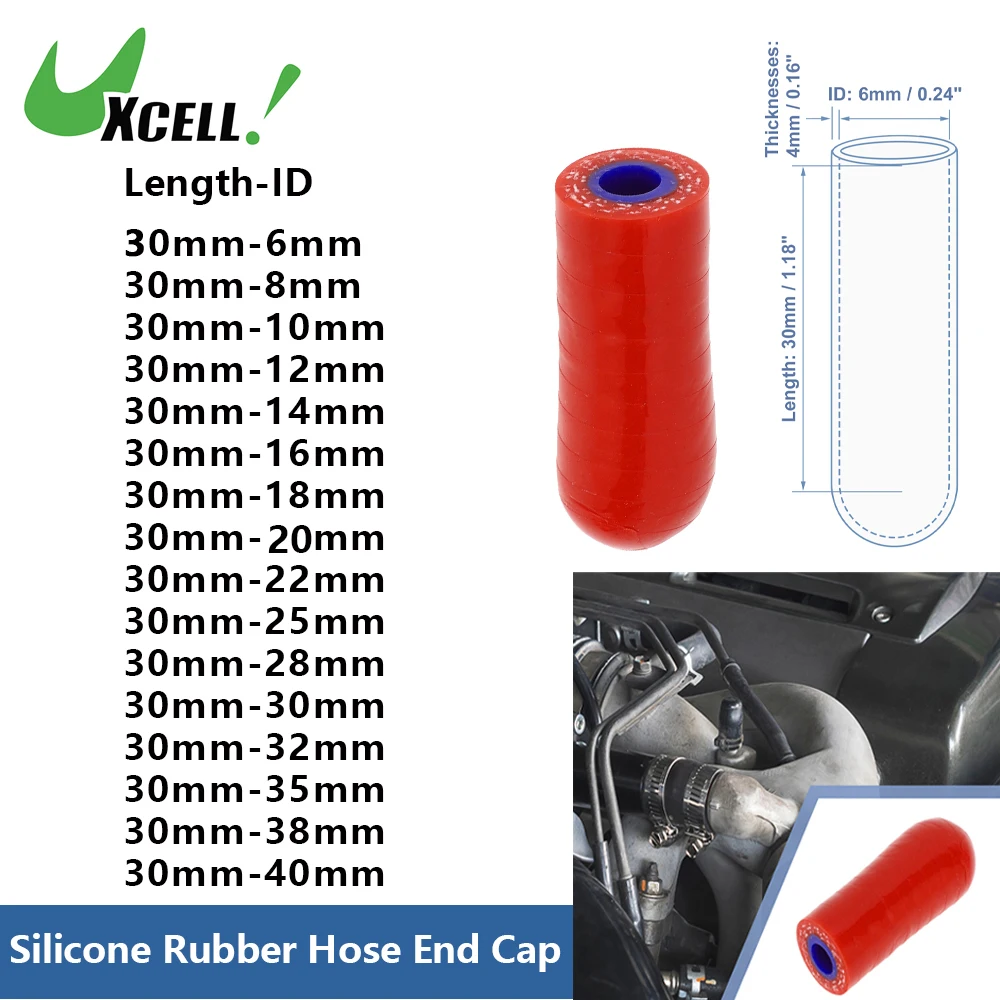 UXCELL Car Silicone Rubber Hose End Cap Silicone 30mm Length 20/22/24/26/28/30/32mm ID Corrosion Resistance Car Accessories Hose
UXCELL Car Silicone Rubber Hose End Cap Silicone 30mm Length 20/22/24/26/28/30/32mm ID Corrosion Resistance Car Accessories Hose