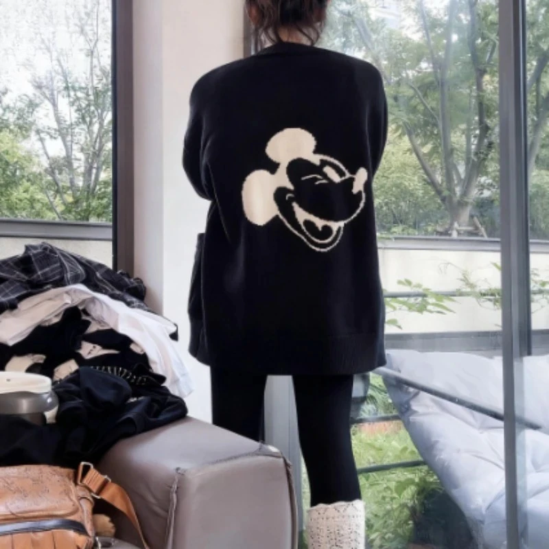 2025 Disney Mickey Oversized Sweater for Women | Korean Youthful Loose Fit Cardigan, Warm Acrylic Knit Top
2025 Disney Mickey Oversized Sweater for Women | Korean Youthful Loose Fit Cardigan, Warm Acrylic Knit Top