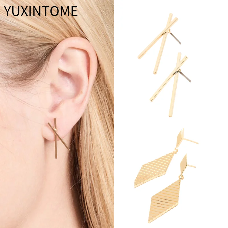925 Sterling Silver Ear Needle Minimalist Irregular Stud Earrings for Women Cross Type Fashion Earrings Trend Korean Jewelry
925 Sterling Silver Ear Needle Minimalist Irregular Stud Earrings for Women Cross Type Fashion Earrings Trend Korean Jewelry