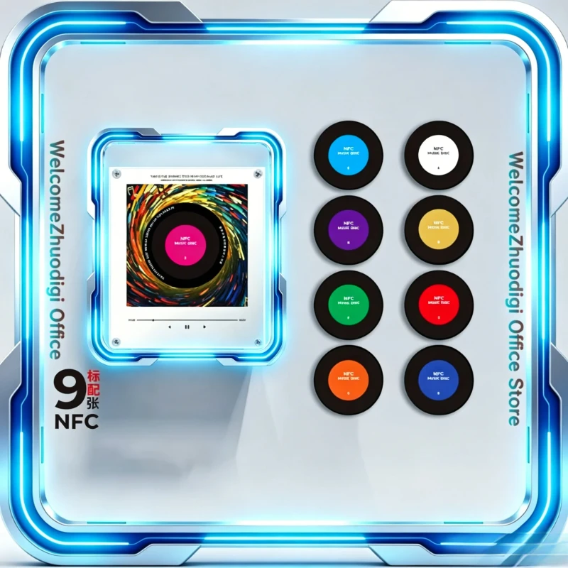 NFC Sensing Song Player Night Light Automatic Singing Refrigerator Magnetic Rotary Disc Machine With 9 empty discs Music Gifts
NFC Sensing Song Player Night Light Automatic Singing Refrigerator Magnetic Rotary Disc Machine With 9 empty discs Music Gifts