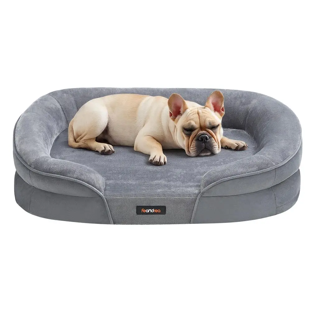 Dog Bed, Medium Orthopaedic Dog Sofa Bed, 30 x 20 x 7 Inches, Egg Crate Foam, Waterproof Liner, Raised Edges, Removable and Mac
Dog Bed, Medium Orthopaedic Dog Sofa Bed, 30 x 20 x 7 Inches, Egg Crate Foam, Waterproof Liner, Raised Edges, Removable and Mac