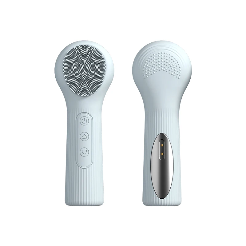 Waterproof Silicone Facial Cleansing Brush Deep Cleansing Rechargeable Face Scrubber with Heat and Vibration
Waterproof Silicone Facial Cleansing Brush Deep Cleansing Rechargeable Face Scrubber with Heat and Vibration