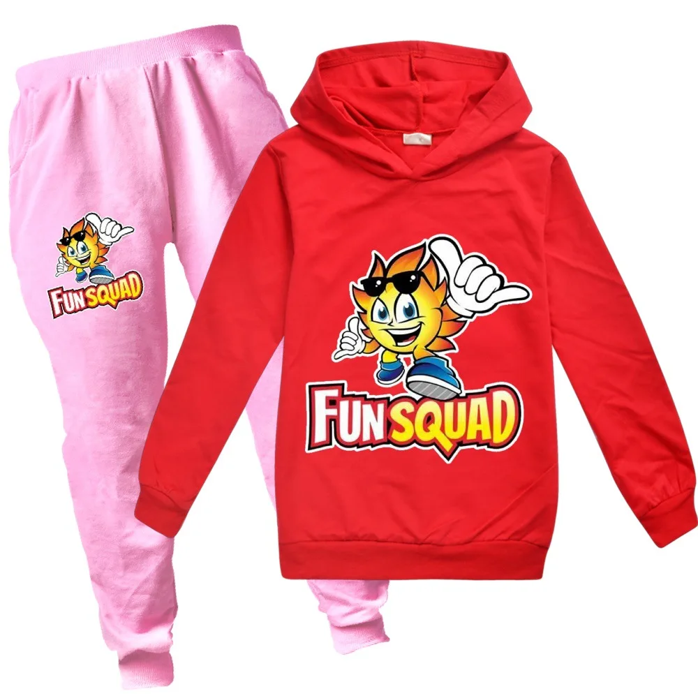 Fun Squad Gaming Clothes Kids Pullover Sweatshirts+Pants 2pcs Sets Boys Cartoon Tracksuit Children Clothing Baby Girls Out
Fun Squad Gaming Clothes Kids Pullover Sweatshirts+Pants 2pcs Sets Boys Cartoon Tracksuit Children Clothing Baby Girls Out