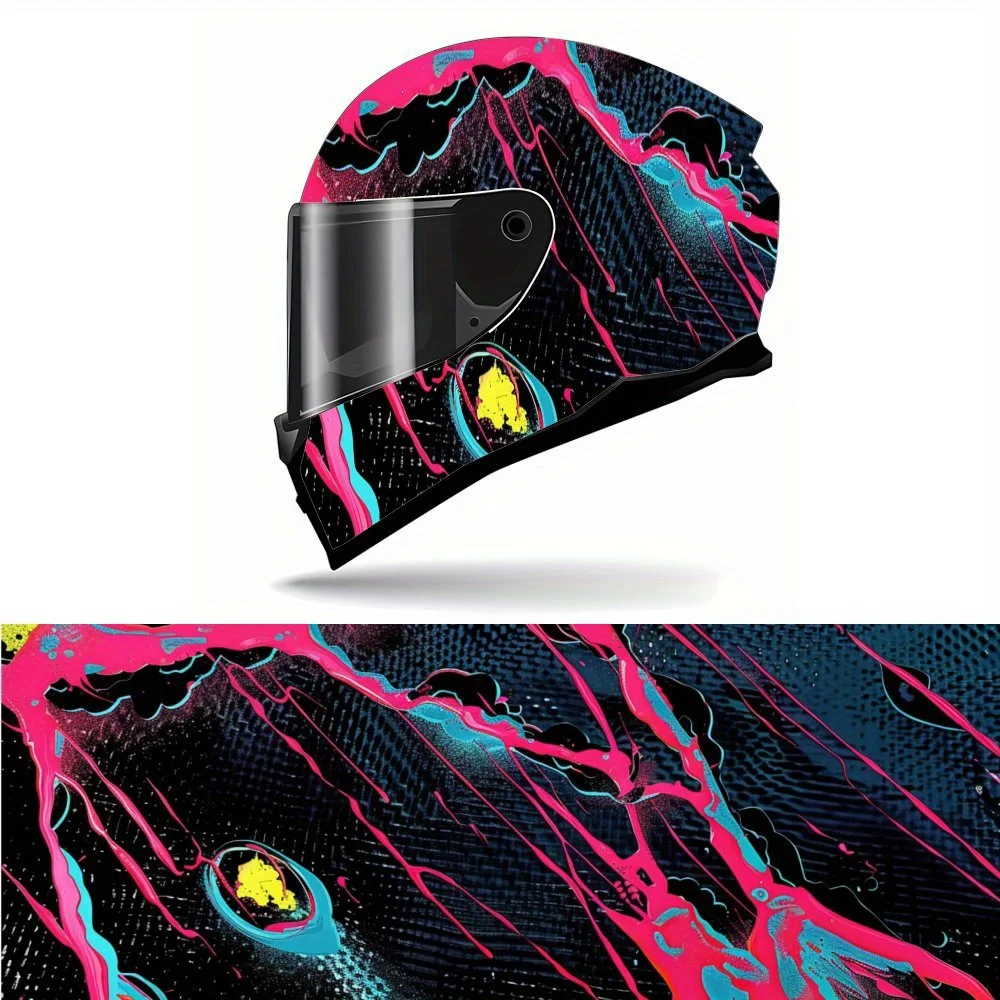 Vibrant Cracked Art Helmet Vinyl Wrap, Waterproof Removable Decals for Motorcycle Bike Helmets, Anti-Scratch Universal Fit, No R
Vibrant Cracked Art Helmet Vinyl Wrap, Waterproof Removable Decals for Motorcycle Bike Helmets, Anti-Scratch Universal Fit, No R