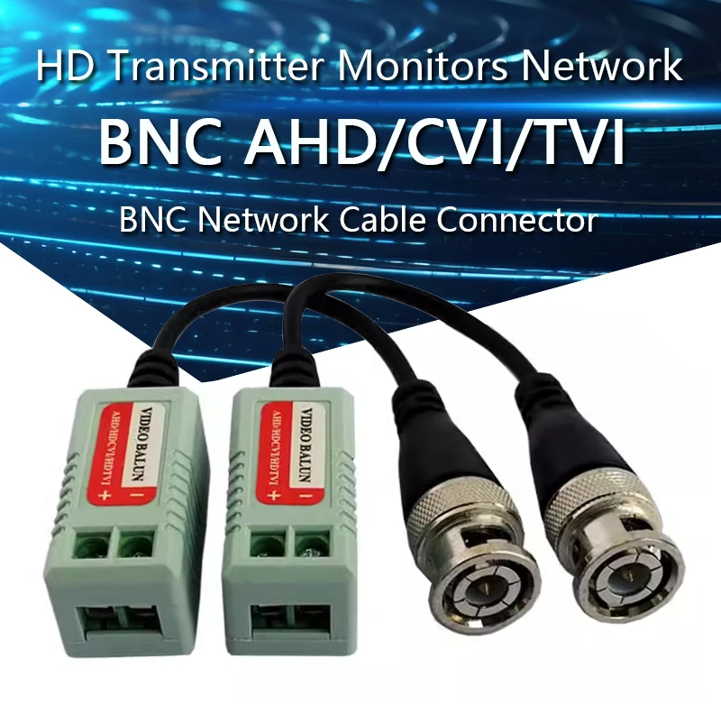 2PCS HD Transmitter Monitors Network Coaxial AHD/CVI/TVI HD Twisted Pair Transmitter BNC Network Cable Connector BNC Connector
2PCS HD Transmitter Monitors Network Coaxial AHD/CVI/TVI HD Twisted Pair Transmitter BNC Network Cable Connector BNC Connector