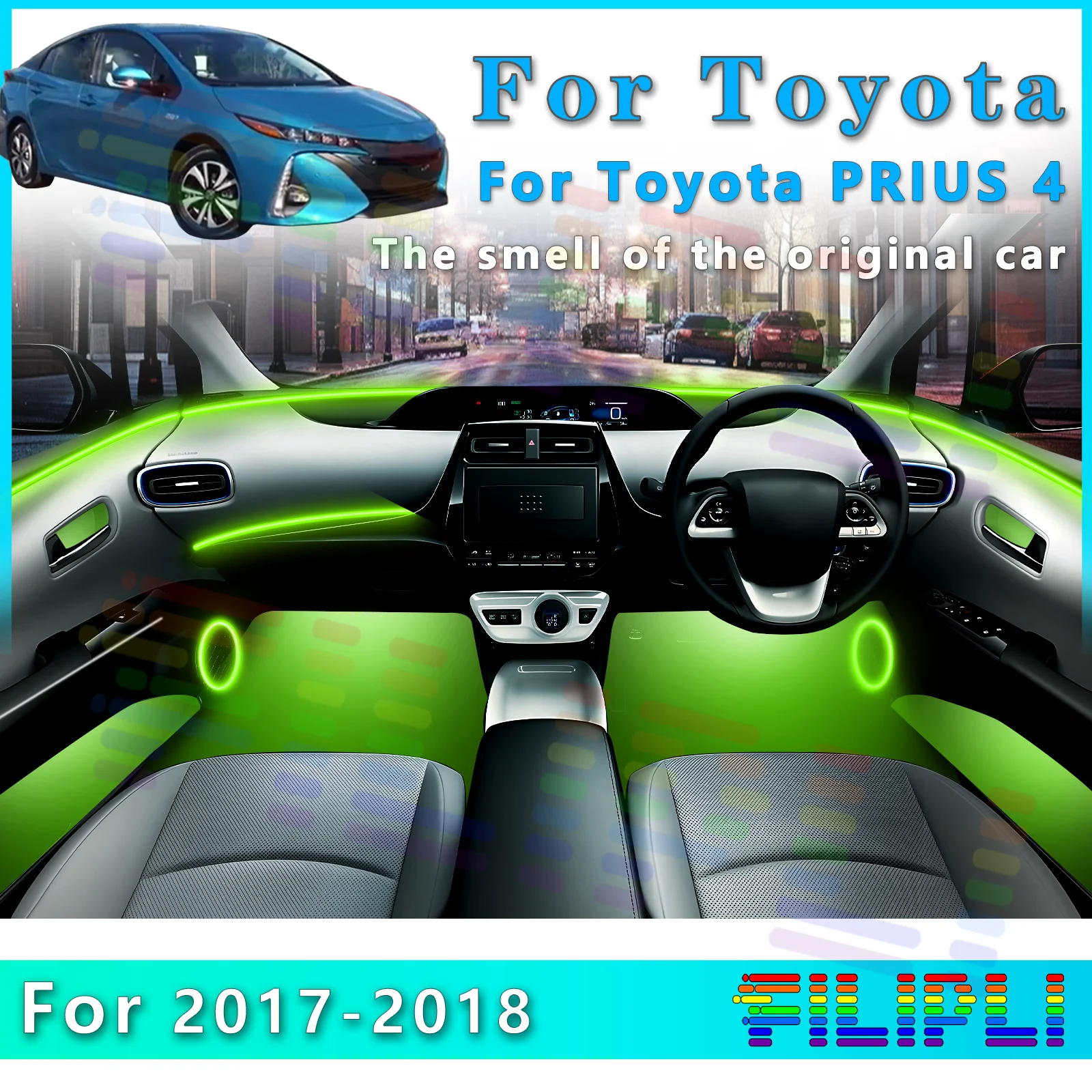 FILIPLI для Toyota Prius 4, внутренняя светодиодная декоративная лента с многофункциональными режимами и высококачественными красочными эффектами
FILIPLI для Toyota Prius 4, внутренняя светодиодная декоративная лента с многофункциональными режимами и высококачественными красочными эффектами