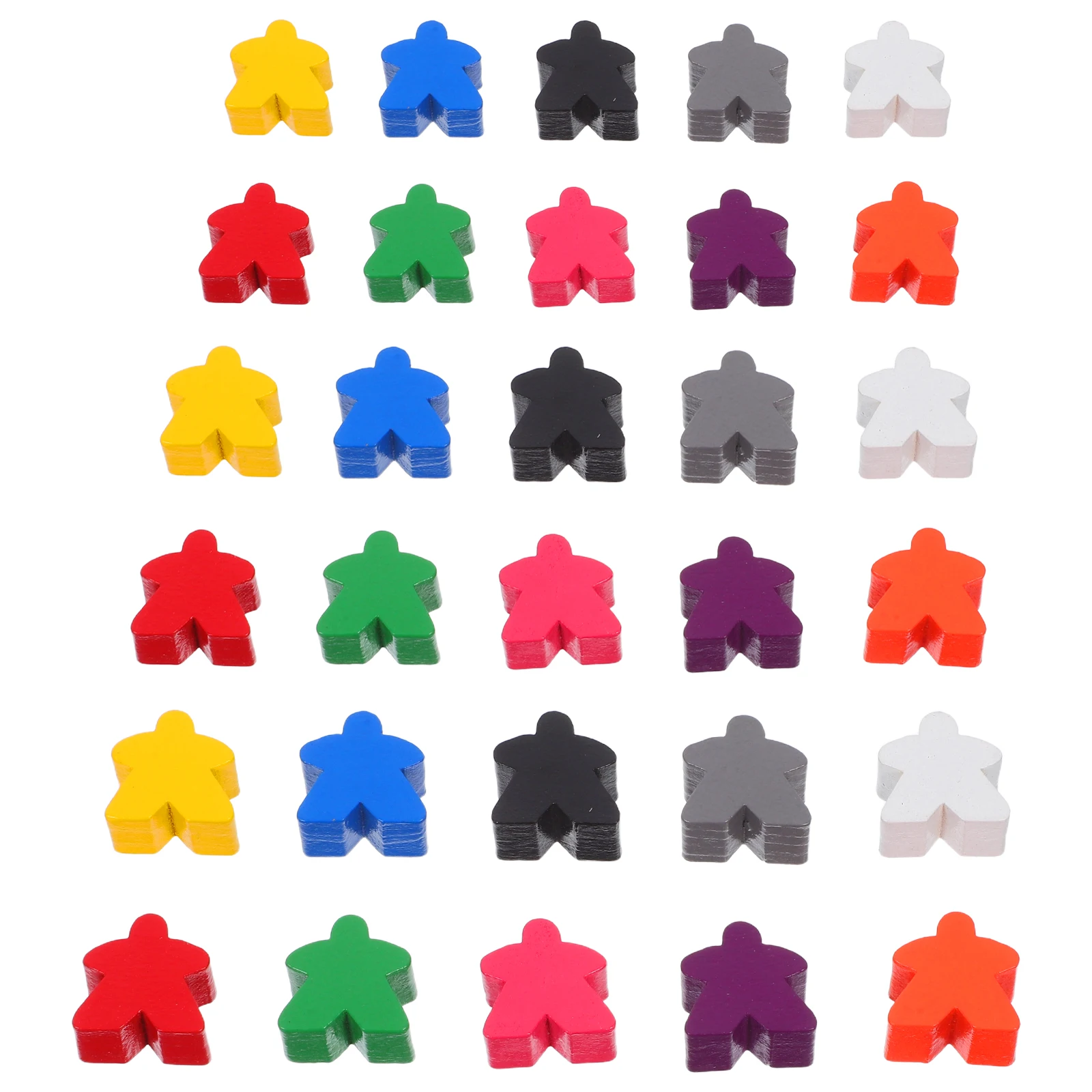 100Pcs Multi-Color Wooden Meeples Pieces Game Tokens Replacement Chess Board Family Classroom Sorting People Figurines
100Pcs Multi-Color Wooden Meeples Pieces Game Tokens Replacement Chess Board Family Classroom Sorting People Figurines