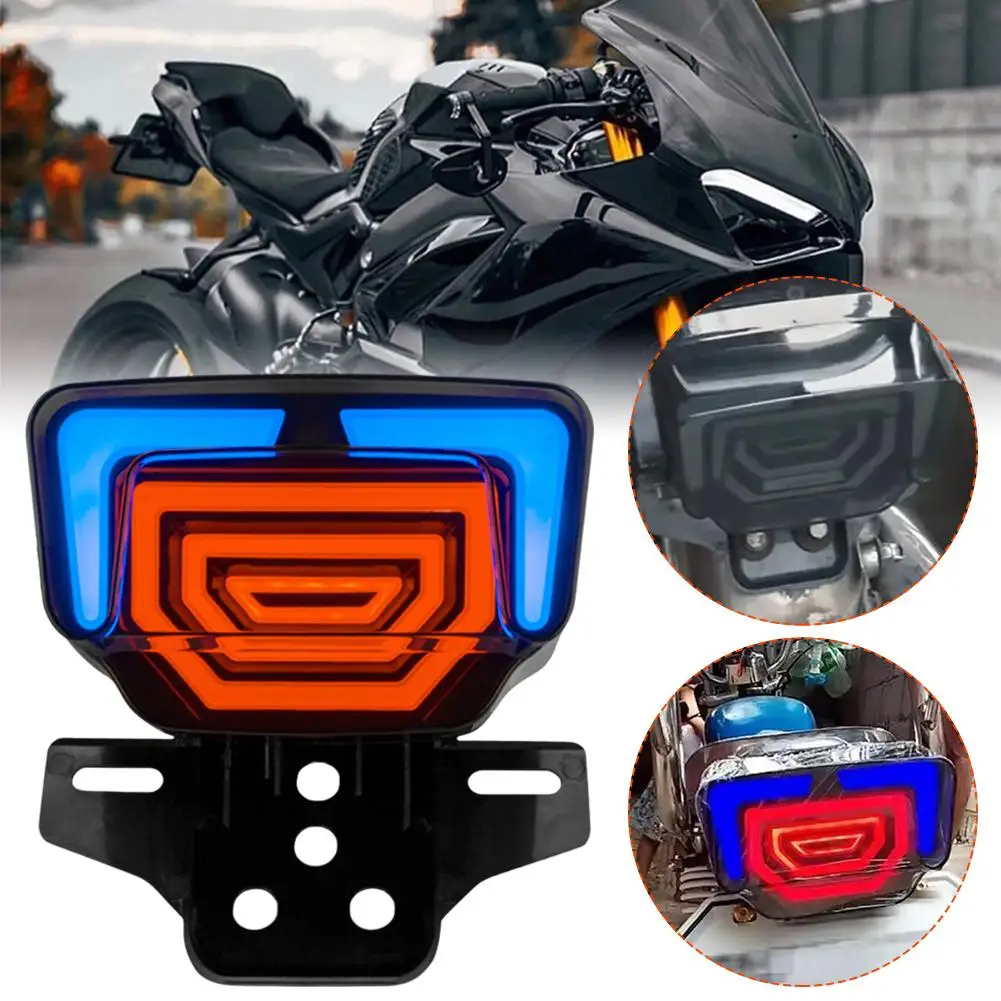 Motorcycle LED Tail Lights With Bracket For Honda CG125 TMX125/155 Driving Brake Lamp Red Amber Turn Signal Light Flashing R6T5
Motorcycle LED Tail Lights With Bracket For Honda CG125 TMX125/155 Driving Brake Lamp Red Amber Turn Signal Light Flashing R6T5