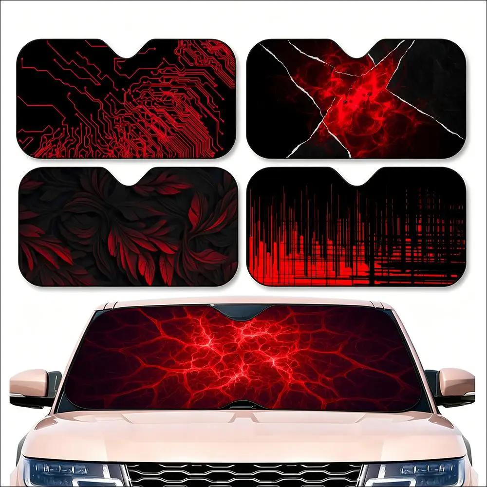 Pattern Black&Red Cool Tech Style Sun Visor Car Windshield Sunshade | Reusable Aluminum Foil UV Heat Insulation Sun Visor Cover
Pattern Black&Red Cool Tech Style Sun Visor Car Windshield Sunshade | Reusable Aluminum Foil UV Heat Insulation Sun Visor Cover
