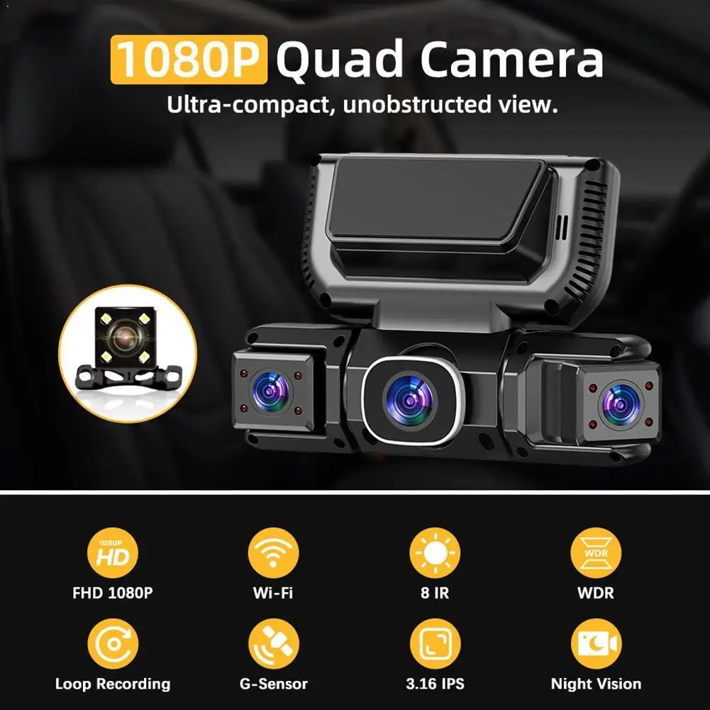 Новый Wi-Fi видеорегистратор 4-канальный 360° с записью 1080P, управлением через приложение, круглосуточным мониторингом парковки и камерой заднего вида
Новый Wi-Fi видеорегистратор 4-канальный 360° с записью 1080P, управлением через приложение, круглосуточным мониторингом парковки и камерой заднего вида