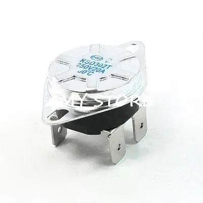 AC 250V 20 Amp N/C 4 Pin Terminals 80C Temperature Control Switch Thermostat KSD302 (KSD302X/S/T)
AC 250V 20 Amp N/C 4 Pin Terminals 80C Temperature Control Switch Thermostat KSD302 (KSD302X/S/T)