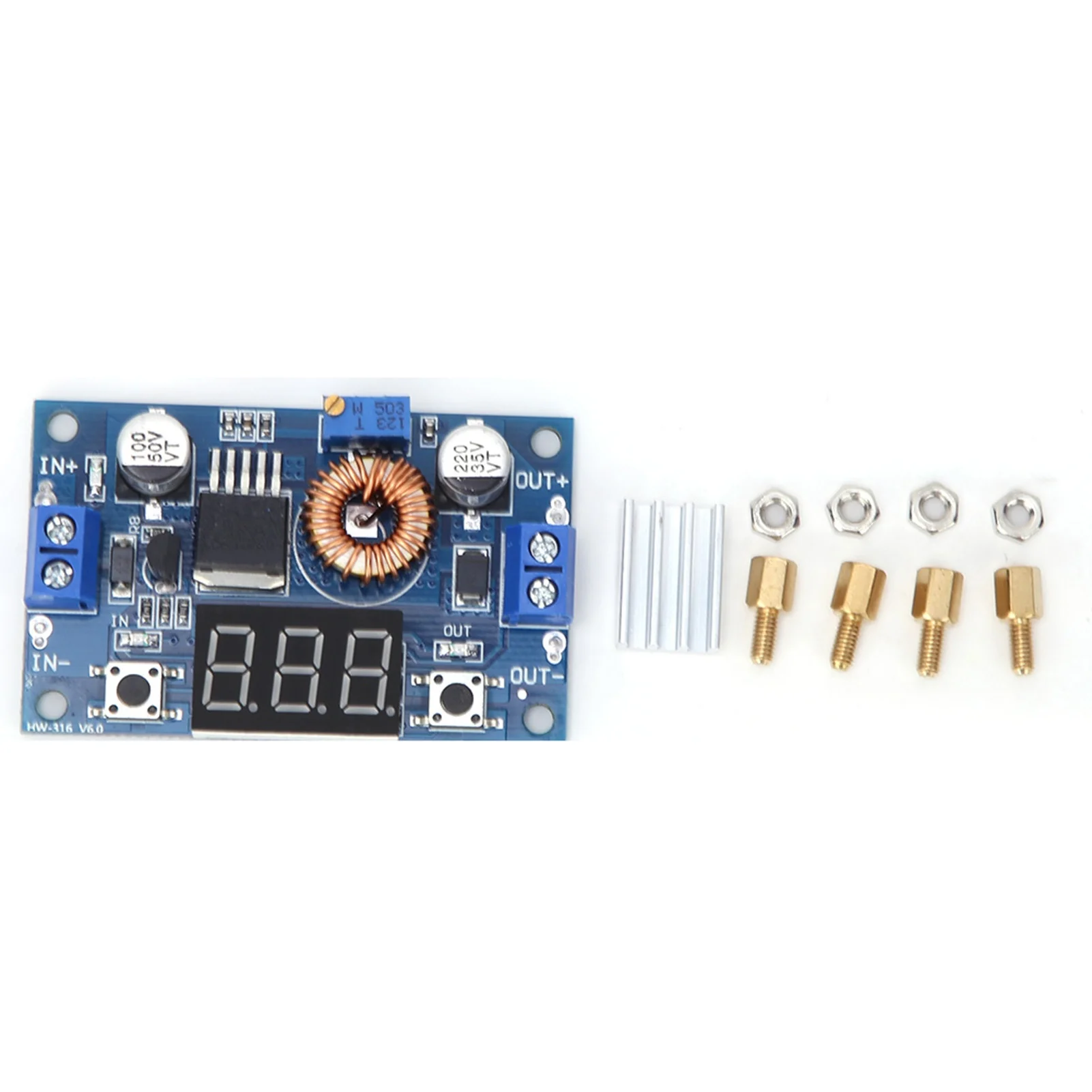 XL4015 Module High Conversion Efficiency Adjustable DCDC Buck with Voltage Meter Display 75W
XL4015 Module High Conversion Efficiency Adjustable DCDC Buck with Voltage Meter Display 75W