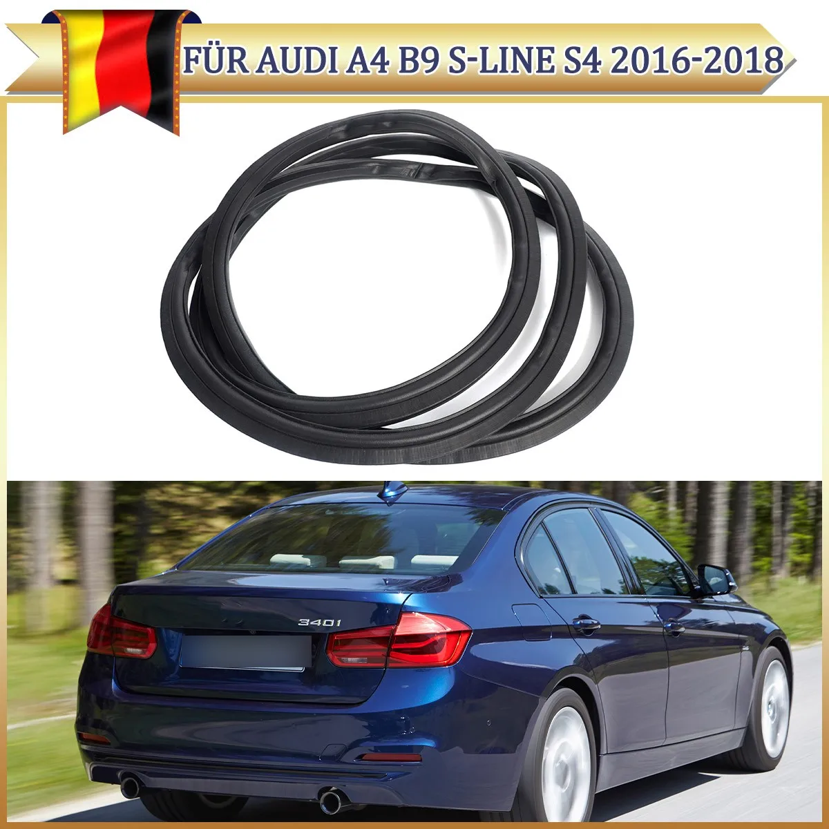 Tailgate frame seal for BMW F30 F35 318d 320d 320i 330i 335i F80 2012 2013 2014 2015 2016 2017 2018 51767292307
Tailgate frame seal for BMW F30 F35 318d 320d 320i 330i 335i F80 2012 2013 2014 2015 2016 2017 2018 51767292307