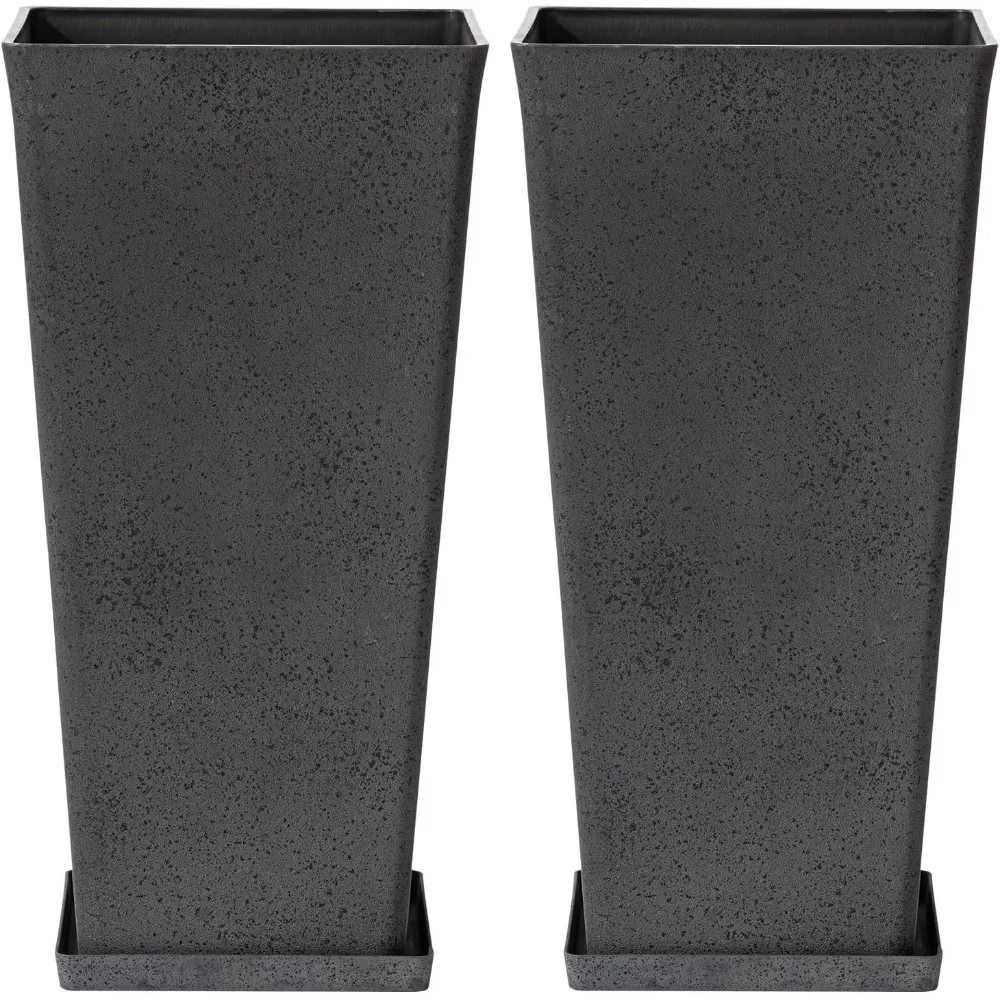 LA JOLIE MUSE 30 Inch Tall Planters for Outdoor Plants, 2 Sets Concrete Grey, Tall Outdoor Planters, Modern Square Outdoor Plant
LA JOLIE MUSE 30 Inch Tall Planters for Outdoor Plants, 2 Sets Concrete Grey, Tall Outdoor Planters, Modern Square Outdoor Plant