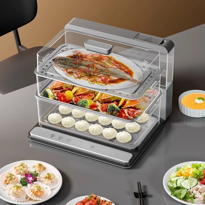 Folding quick steaming electric steamer household small multi-function large capacity three layers
Folding quick steaming electric steamer household small multi-function large capacity three layers