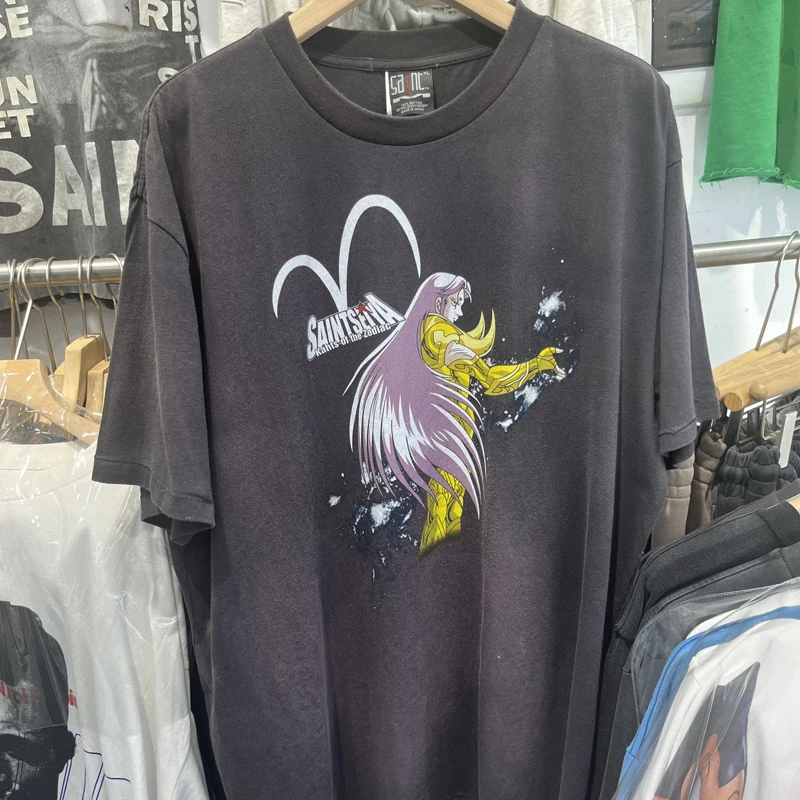 Streetwear Saint Fashion Short Sleeve American Fashion All-match Saint Seiya Tops SAINT Crew Neck T-shirt
Streetwear Saint Fashion Short Sleeve American Fashion All-match Saint Seiya Tops SAINT Crew Neck T-shirt